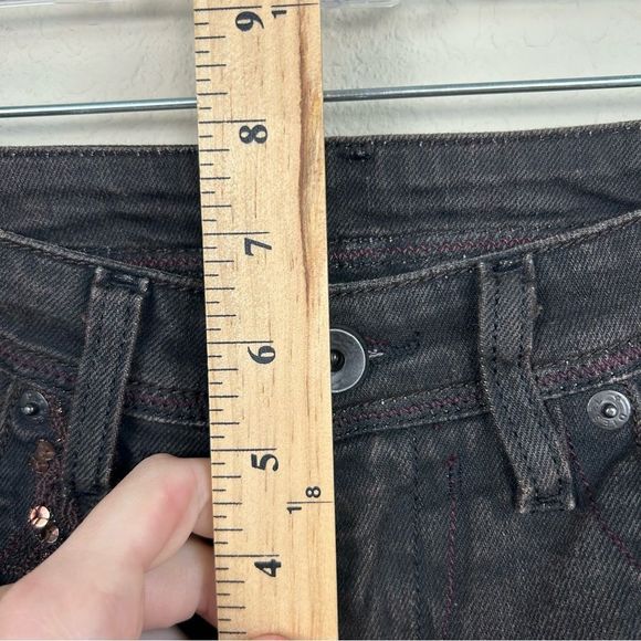 Diesel Size 25 Lowky Low Rise Jeans Black Straight Leg - Picture 9 of 11